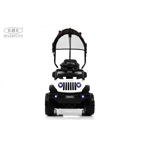 Детский электромобиль RiverToys G003GG белый фото 14
