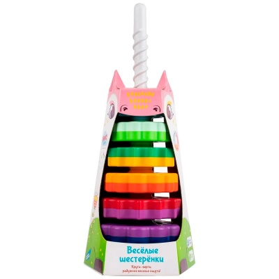 Пирамидка Веселые шестеренки Fancy SPIN01V