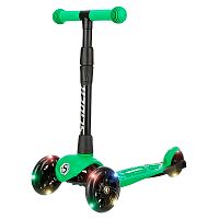 Самокат трехколесный складной светящиеся колеса Slider Stile1LG