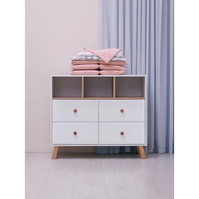 Комод пеленальный Rant Vester 1000/4 Cloud White 05