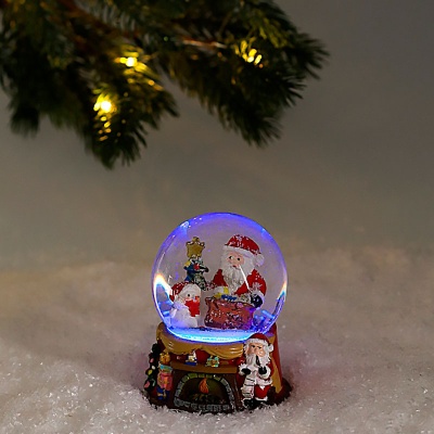 Новогодний снежный шар с подсветкой Праздничный вечер Miland СВШ-2240