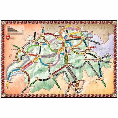 Настольная игра Ticket to Ride Индия и Швейцария дополнение Hobby World 915678