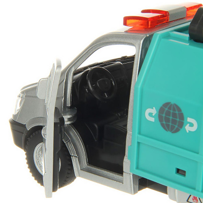 Автомобиль Мусоровоз инерционная свет звук Veld Co 132766 5