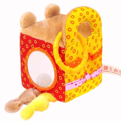 Развивающая мягкая игрушка Кубик Мишка Барни Мякиши 628