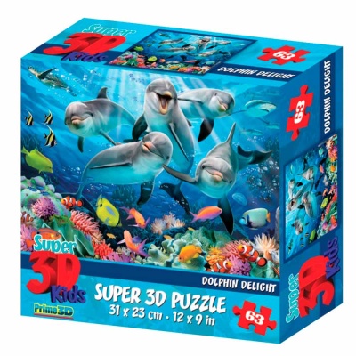 Стерео пазл Prime 3D 13522 Дельфиний восторг