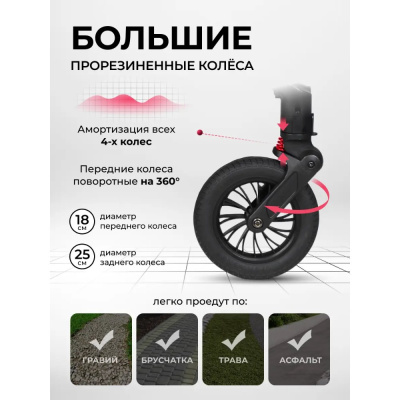 Коляска прогулочная Costa Vita VT-6 графит