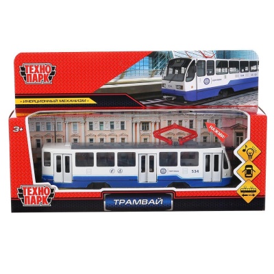Металлическая модель Трамвай Технопарк TRAM71403-18SL-BUWH 02