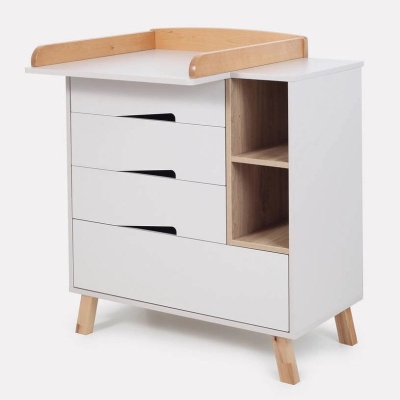 Комод пеленальный с органайзером Rant Lago Pro 800/4 Crystal Beige