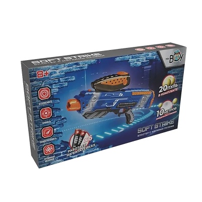 Бластер с мягкими пулями Soft Strike Mr Boy FCJ0994152 02