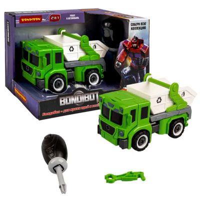 Игрушка Трансформер-конструктор Bondibot мусоровоз Bondibon ВВ5258 2