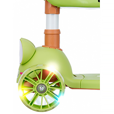 Самокат складной трехколесный световые и звуковые эффекты Slider IT10AG 2