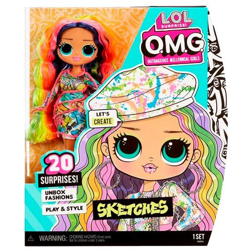 Кукла LOL Surprise QMG Doll Series 6 Sketches MGA 581857EUC фото 6