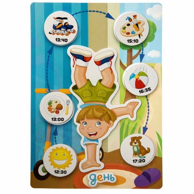 Игра развивающая Магнитные истории Учим время! Десятое Королевство 01658