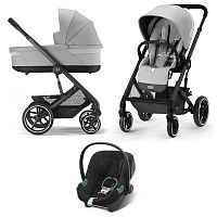 Коляска детская 3 в 1 Cybex Balios S Lux BLK Lava Grey