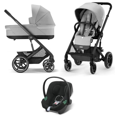 Коляска детская 3 в 1 Cybex Balios S Lux BLK Lava Grey
