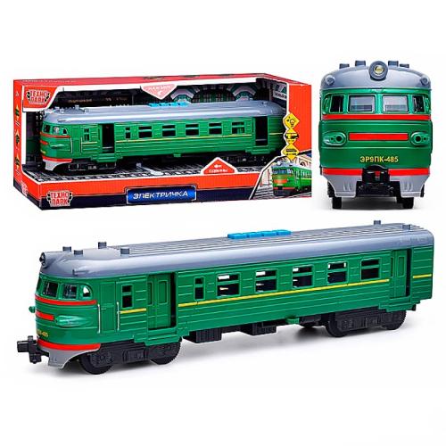 Модель инерционная Электричка 30 см Технопарк COMTRAIN-30PL-GNGY-WOD фото 2