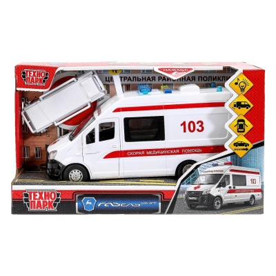 Инерционная модель Газель Next Скорая Технопарк NEXTVAN-22PLAMB-WH (36)