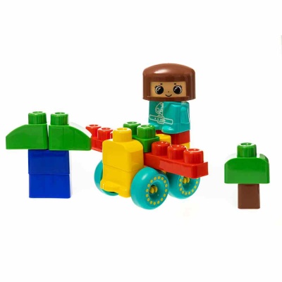Конструктор Baby Blocks Самолетик 20 деталей Десятое Королевство 03911 03