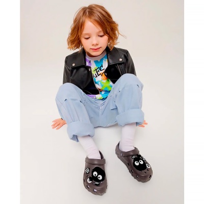 Сабо для девочки и мальчика Baden KPD006-012 серые 4