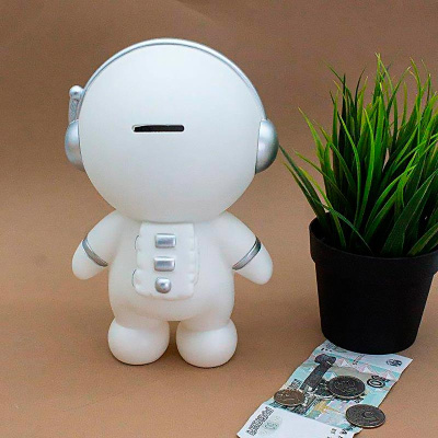 Копилка Часы Astronaut iLikeGift 118P-009 white 5