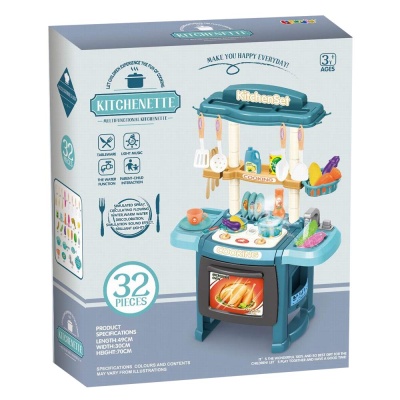 Набор игровой Кухня свет звук аксессуары Qkid СК102А