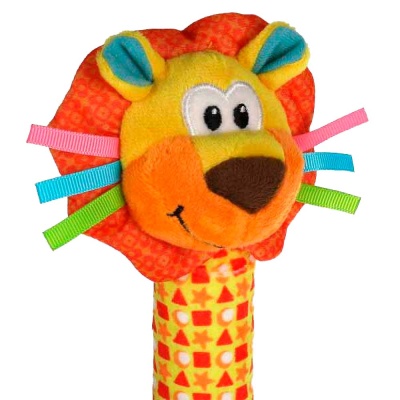 Игрушка-погремушка с пищалкой Лев Умка RS-L2