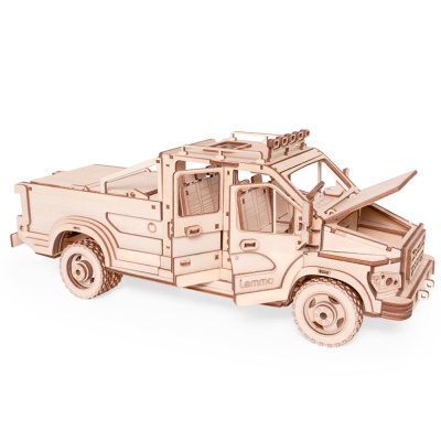 Конструктор деревянный Грузовик пикап Эльтано 226 деталей Lemmo 0144 2