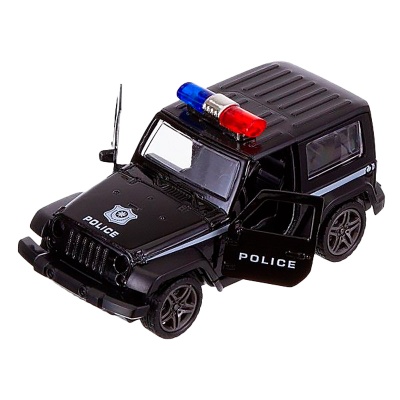 Машина Полицейский джип инерционная металлическая масштаб 1:32 BeBoy IT108768 1