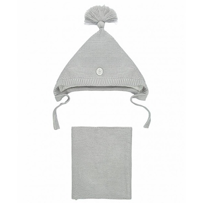 Комплект Шапка Гном утеплённая и снуд Наследникъ НВ-МТ-057-СС 2