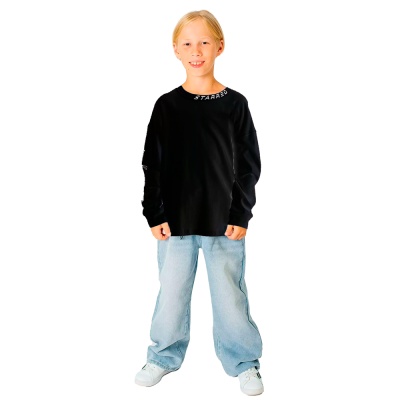 Лонгслив для мальчика Deloras DLS 55452 черный 1