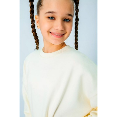 Свитшот для девочки Colabear 687041 молочный 4