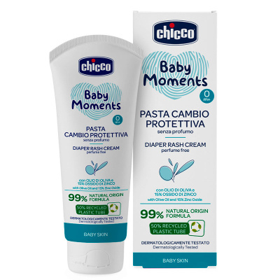 Детский крем Baby Moments от опрелостей под подгузник Chicco 00012114000000 3