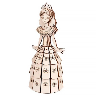 Конструктор деревянный Принцесса 77 деталей Lemmo СК-1 2