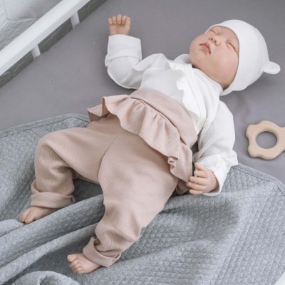 Штанишки с юбочкой Капучино KiDi 656.2-1