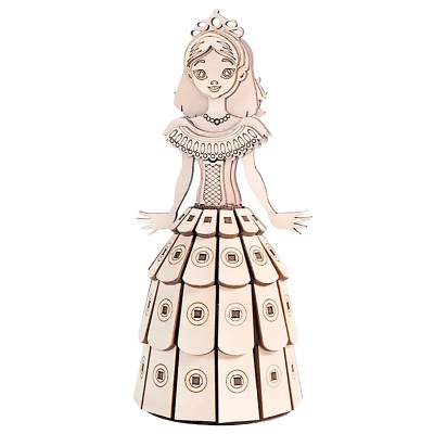 Конструктор деревянный Принцесса 77 деталей Lemmo СК-1 1