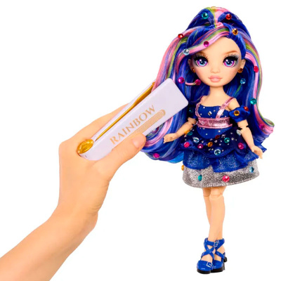 Кукла Rainbow High Dazzling Женевьева MGA  70780 голубая