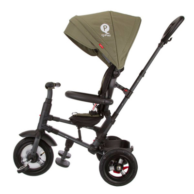 Детский складной трёхколёсный велосипед Rito Qplay QA6O оливковый  3