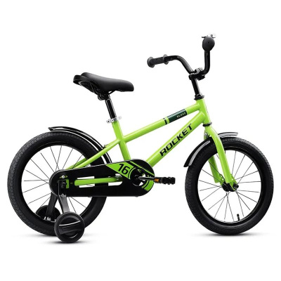 Велосипед двухколёсный 16 Rocket Gloss 16.GLOSS.GN.25 зелёный 02