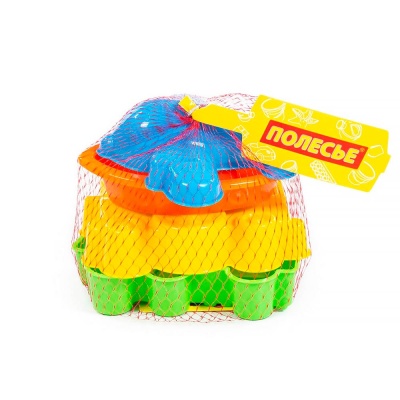 Набор №258  формочки самосвал паровоз самолёт кораблик Полесье 35066 4