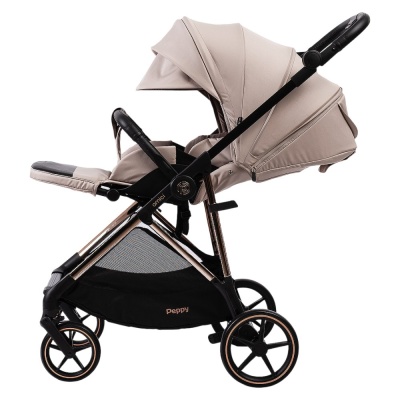 Прогулочная коляска Peppy Amici Beige рама Gold 04