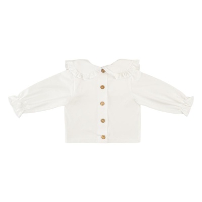 Блузка с воротником Mimilav молочный 01