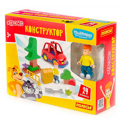 Конструктор Макси Простоквашино Дядя Федор нашел клад 24 детали Полесье 23388 3