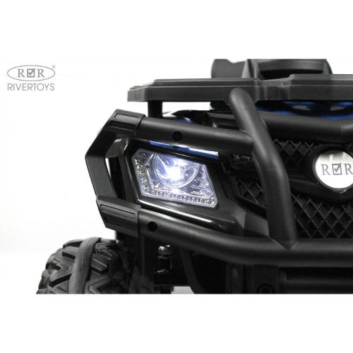Детский электроквадроцикл 4WD RiverToys T001TT синий фото 21