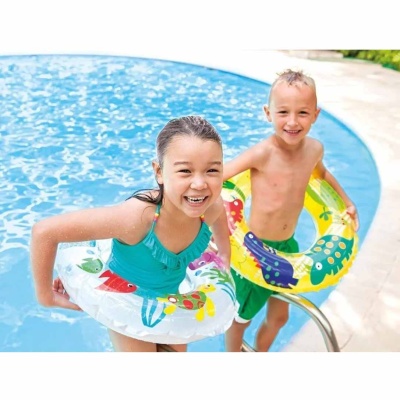 Надувной круг 61см Прозрачное кольцо Intex 59242 4