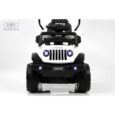 Детский электромобиль RiverToys G003GG белый 02