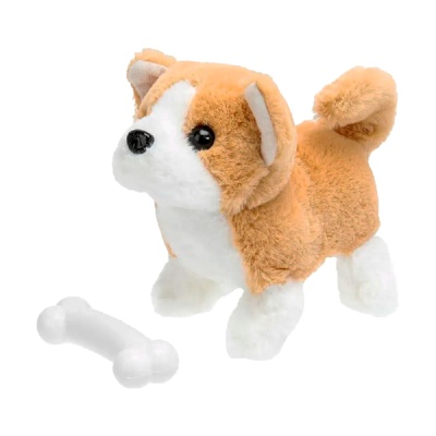 Интерактивный Щенок 16 см ходит виляет хвостом Наша игрушка A188-H01011-MF2 1