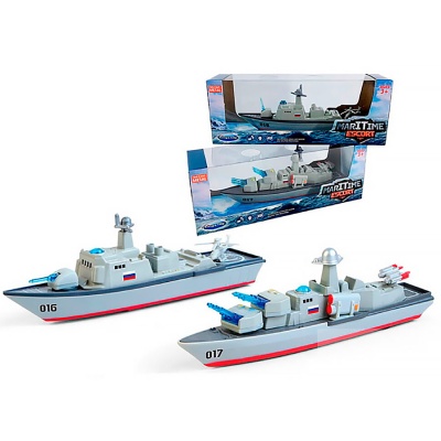 Военный корабль инерционный со светом и звуком Veld Co 125167 2