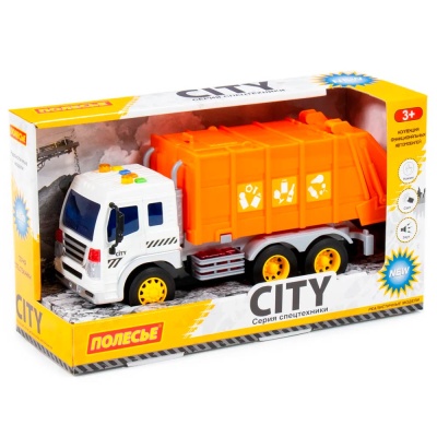 Автомобиль коммунальный Сити инерционный со светом и звуком Полесье 86426 3