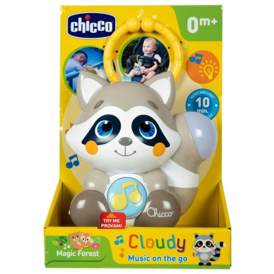 Игрушка подвеска-ночник Енот Клауди Chicco 00010065000000 2