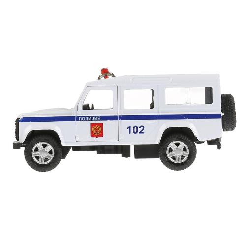 Коллекционная машинка Land Rover Defender Полиция Технопарк DEFENDER-12POL-WH фото 2